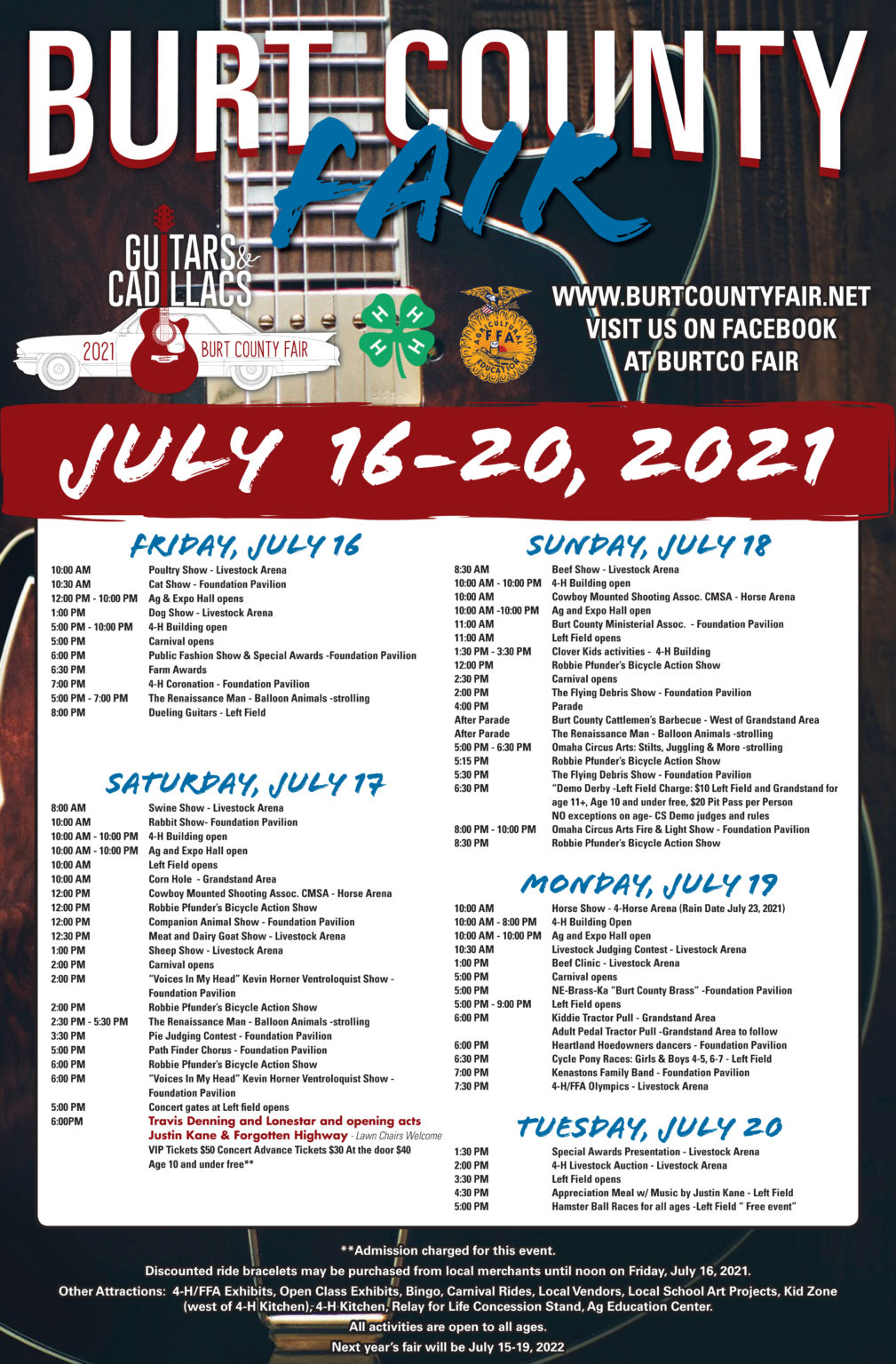 Burt County Fair Guitars & Cadillacs